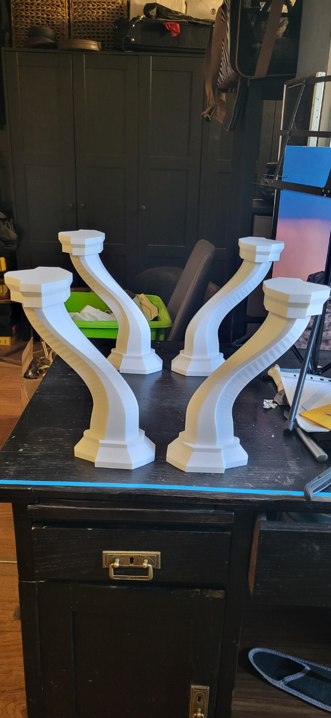 curvilíneo moderno tabela pernas by andrejck casa modelos tableleg perna suporte pilar mobília 3D print model - Mito3D