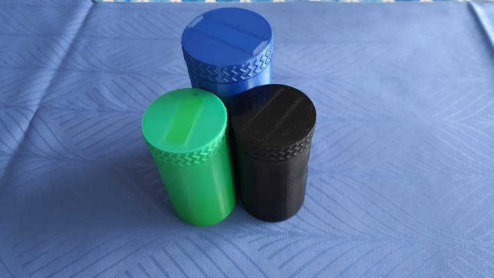 basit hap şişeler by klon araçlar organizatörler şişe organizasyon kabı kutu vidalamak şapka konteyner 3d print model - Mito3D