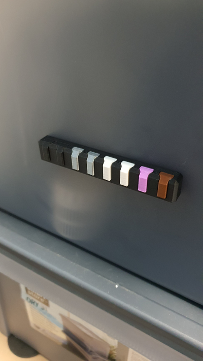 filamento color indicador by clon 3d impresora accesorios muestra tela almacenamiento 3d print model - Mito3D