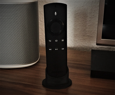 fire tv - voice remote stand remixed by idlebit household house models firetv firetvremote 3d print model - Mito3D