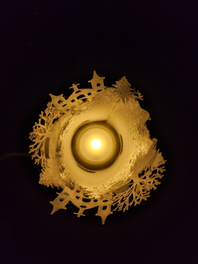 hirsch schneemann laterne base ikea kappl usb lampe neu gemischt by ryxxi kunst modelle led weihnachten schnee 3d print model - Mito3D