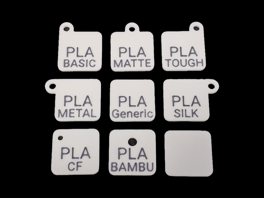 filamento tag amostras by sthan 3d impressora acessórios amostra etiqueta rótulo ikea vesken estante grampo 3d print model - Mito3D