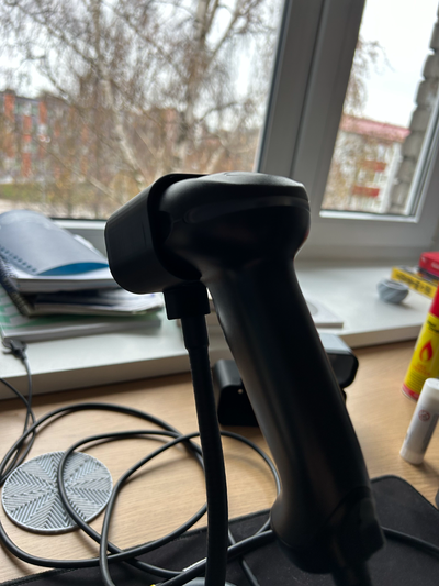 handheld barcode scanner halter unterstützung be ersetzt original no löcher neu gemischt by aivar siska werkzeuge veranstalter honigbrunnen abs transparent pla herstellung produktion m4 schrauben hilfreich 3d print model - Mito3D