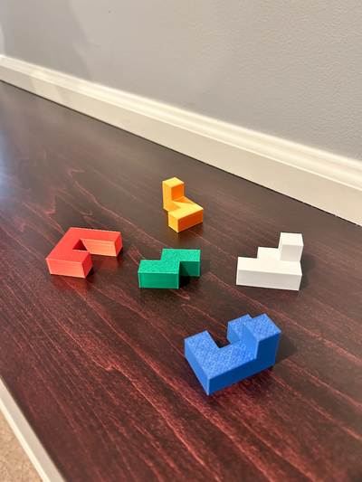 multi color bulmaca küp by imacpro1212 oyuncaklar oyunlar bulmacalar hediye parça 3d print model - Mito3D