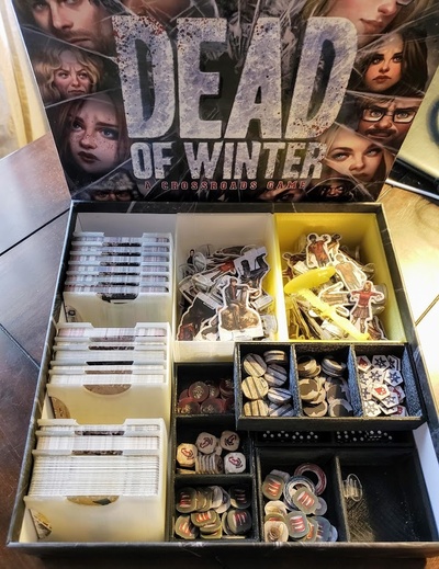 dead of winter box organizer by tejawood toys & games boardgame deadofwinter orginizer 3d print model - Mito3D