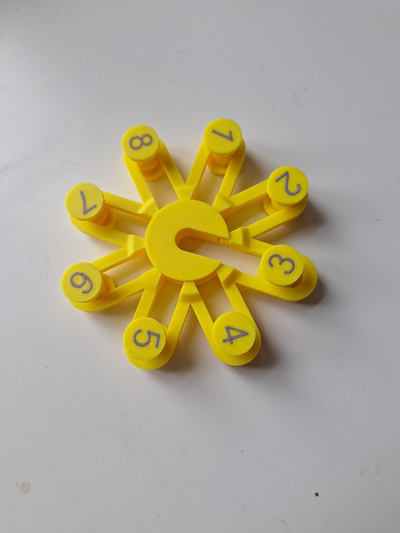 floco neve fiação quebra cabeça by linda brinquedos jogos cabeças inquietação enigma brinquedo diversão 3d print model - Mito3D