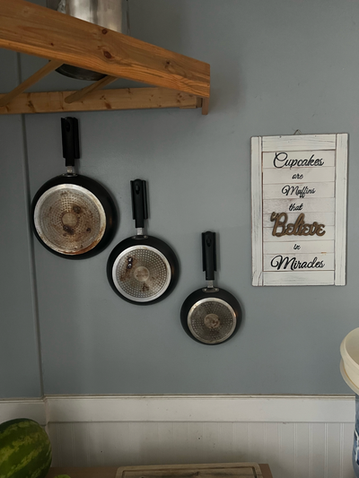 utopia cucina padella maniglia parete hangar by cuoco domestico casa modelli montare 3d print model - Mito3D
