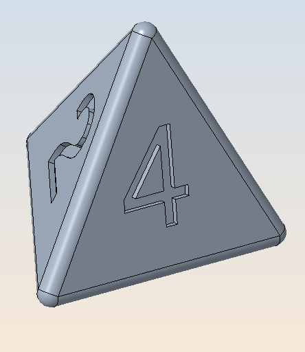 piramide dado by roiku3d giocattoli giochi tavola gioco tavolo 3D print model - Mito3D