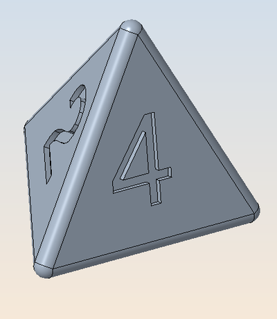 pyramide dé by roiku3d jouets jeux planche jeu plateau 3d print model - Mito3D