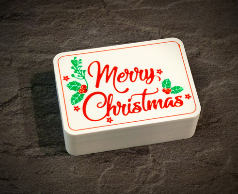 merry christmas gift box by archork household festivities xmas 2023 christmas2024 lid ams multicolor natale noel navidad 3d print model - Mito3D