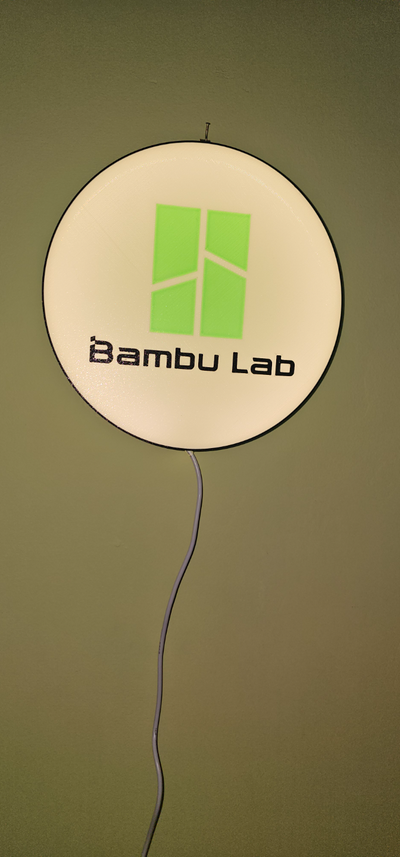 bambu lab lamp remix remixed by pipisdp household decor wall led 3d print model - Mito3D