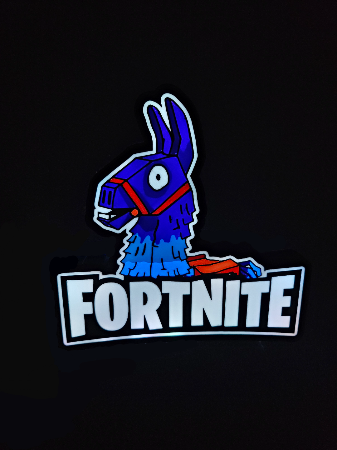 fortnite loot llama led light box by l3d art signs & logos fortnight fortinite fortnitebattleroyal ledlamp almp board boxes bx logo 3D print model - Mito3D