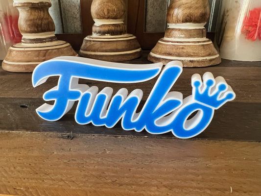 funko placa by perturbador arte sinais logotipos pop 3d print model - Mito3D