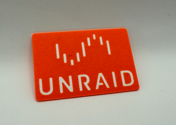 unraid logo badge by stigern art signs & logos nas computer geek stick 3d print model - Mito3D