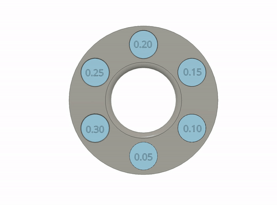 tolerance test enclosed by models 3d printer first print quick space gap fit tolerancetest 3d print model - Mito3D