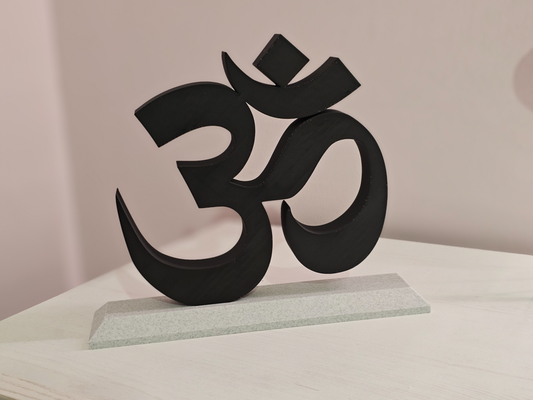 om cartello by hectorri domestico arredamento logo yoga simbolo 3d print model - Mito3D