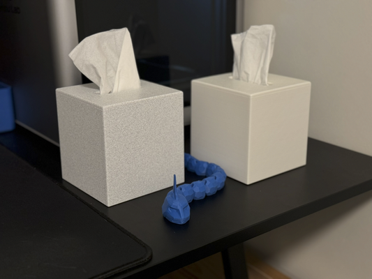 minimalist sqaure tissue box cover by harleycodes household decor tissuebox tissueboxcover gift 3d print model - Mito3D