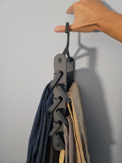 abgestuft kleider aufhänger by quacksalber werkzeuge veranstalter hose 3d print model - Mito3D