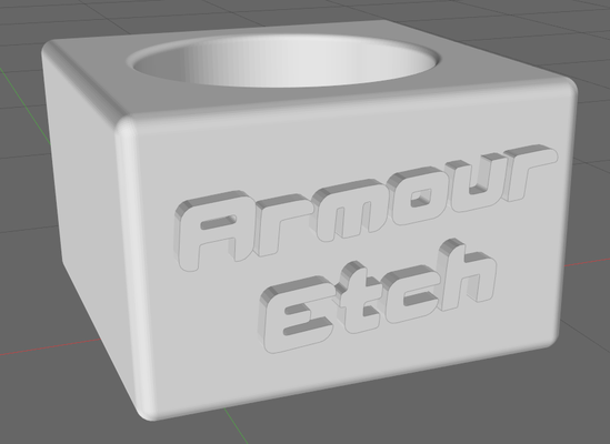 armour etch stand by taylor designs hobby & diy 3d print model - Mito3D