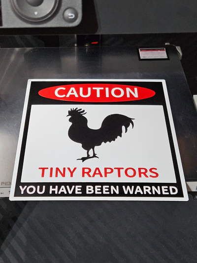 chicken sign by grumpy ol vet printing art signs & logos 3d print model - Mito3D