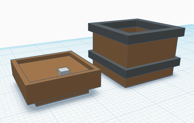 minecraft baril by utilisateur 4147731239 3d imprimante tester modèles 3d print model - Mito3D