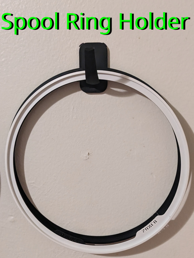 wall hook spool rings or by kickin 3d printer accessories ams bambu lab 3d print model - Mito3D