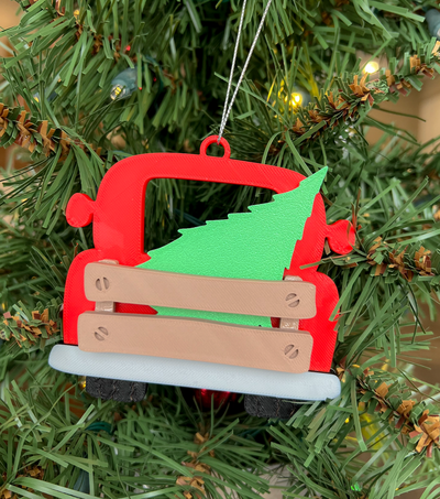 lkw ornament by lindnjoe haushalt feierlichkeiten weihnachten baum hängend 3d print model - Mito3D