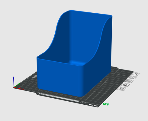 a1 mini basic poop bucket by rick 8200 3d printer accessories 3d print model - Mito3D