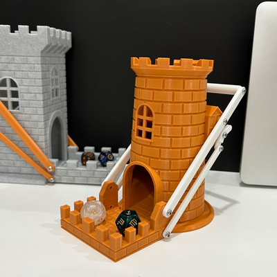 dnd mechanical dice tower game by miadesign tools gadgets 3d print model - Mito3D