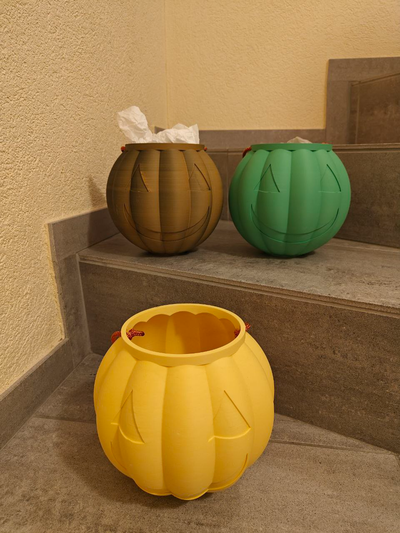 citrouille bonbons seau halloween by pvizeli ménage décor bol 3d print model - Mito3D