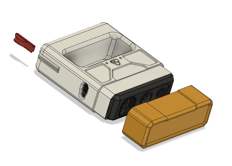 3dmakerpro seal or lite holder lens cover cable management by dicmension tools measure 3dmarkerpro 3dscanner scanner 3D print model - Mito3D