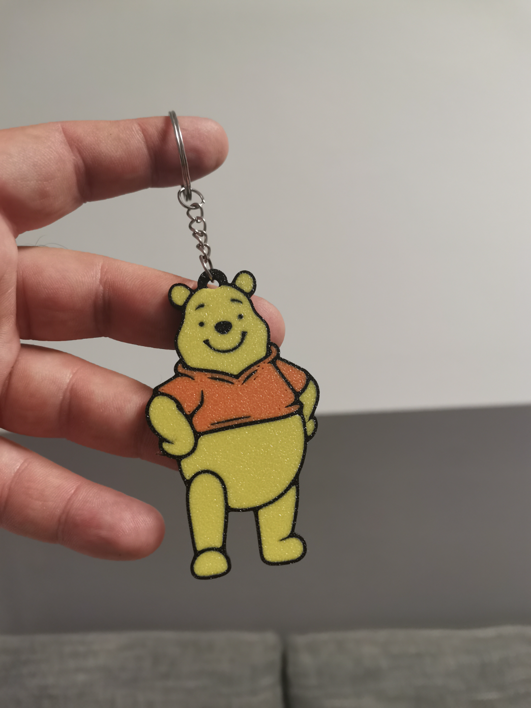 winnie pooh multicolore portachiavi by bt3d stampa arte segni loghi disney 3D print model - Mito3D