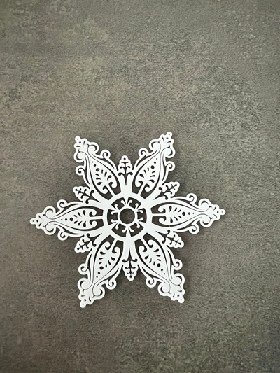 snowflake schneeflocke by luc1f3r art 2d frohe weihnachten merry christmas 3d print model - Mito3D