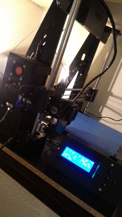 scatola lcd prusa p802m p802ma 90 e 45 derece + ek gopro led by kaspablogu 3d yazıcı parçalar p802 prusai3 3d print model - Mito3D