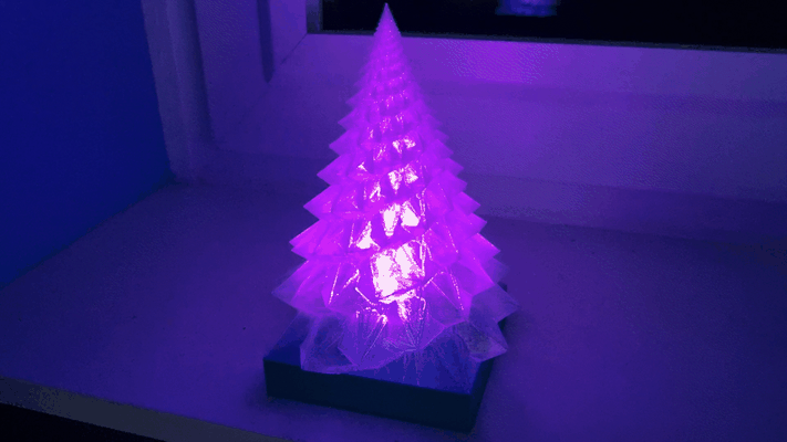 natale albero rgb guidato tè luce by signor jay domestico arredamento natale decorazioni natalizie tealight rgbled decorazione 3d print model - Mito3D