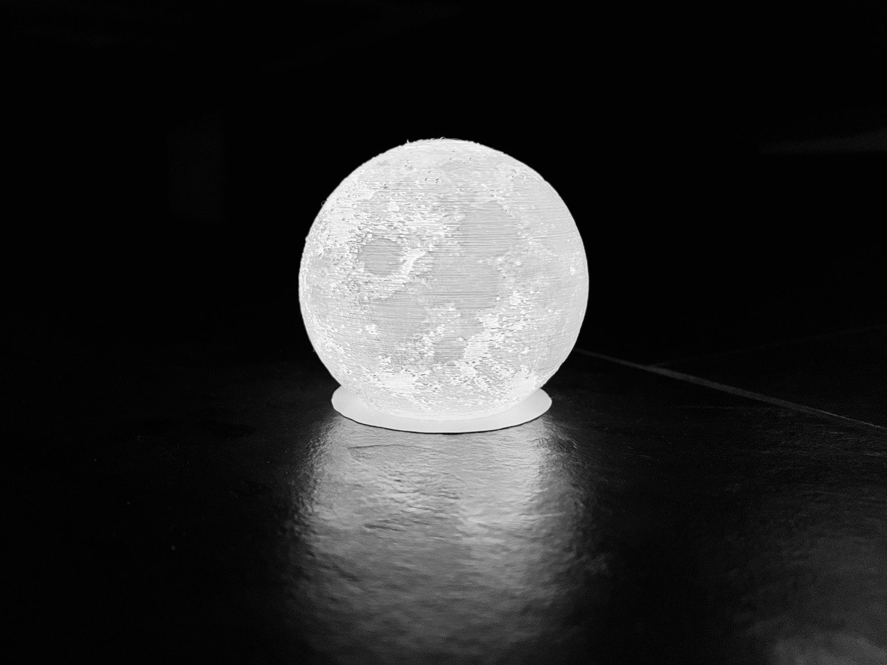 schnell bambustudio mond lampe led licht neu gemischt by abonnieren kunst skulpturen dekoration tee erleuchtung 3D print model - Mito3D