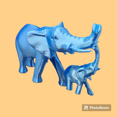 elefanten by partylime kunst skulpturen elefant zahl safari uganda tier zoo baby stoßzähne kofferraum skulptur 3dscan 3d print model - Mito3D