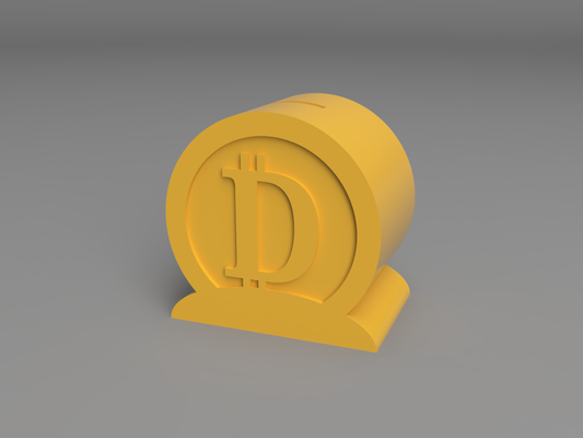 daniocoin piggy bank by daniorobot tools organizers coin money piggybank 3d print model - Mito3D