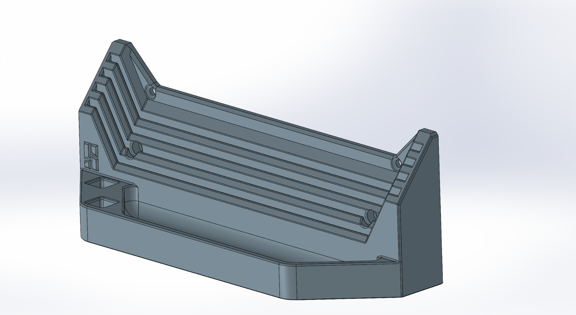 bambu lab build plate holder + nozzle storage tray remixed by duckknapp 3d printer accessories p1s accessory x1c organizer bin 3D print model - Mito3D