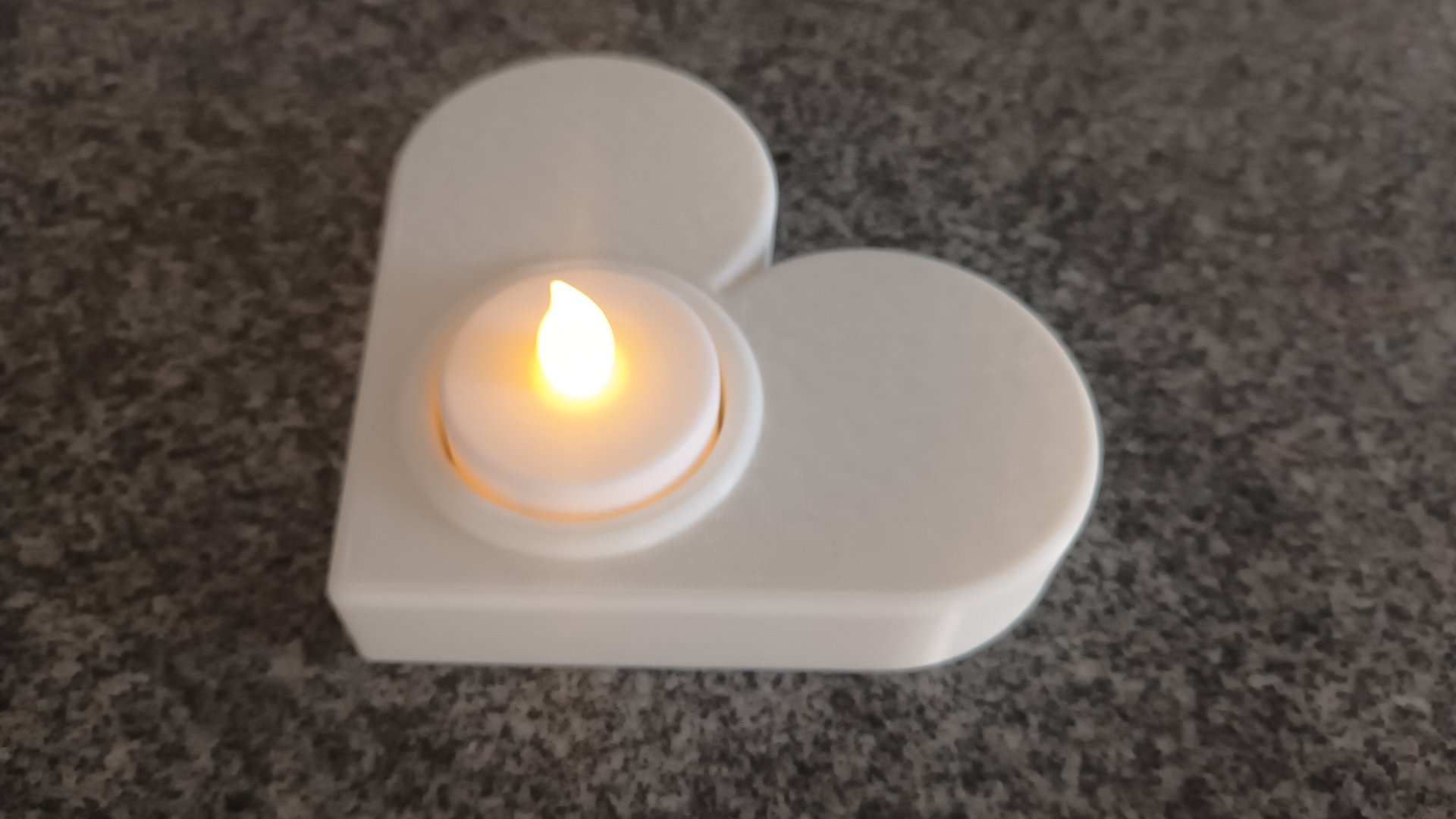 cuore tealight by derextremehammy domestico arredamento deko titolare supporto 3D print model - Mito3D