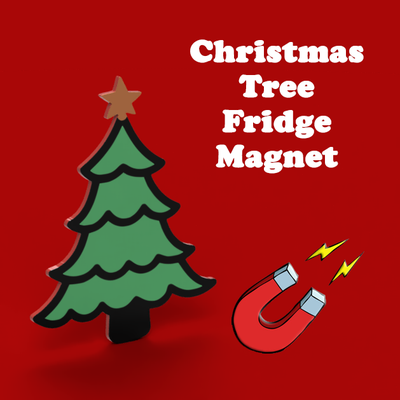 weihnachten baum kühlschrank magnet by forest87 haushalt feierlichkeiten magnete weihnachtsbaum natale navidad küche 3d print model - Mito3D