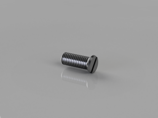 10mm x 22mm threaded bolt by 7evenshadesofblack education engineering fastener fasteners parts 3d print model - Mito3D