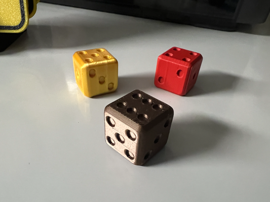 dice - regular 16x16x16mm by 3dprintcraft toys & games board collector game 3d print model - Mito3D
