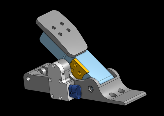 sim gokart vesc throttle pedal by bula87 pl hobby & diy robotics adc throttlepedal simpedal 3d print model - Mito3D