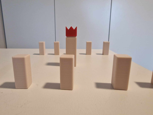 miniature kubb indoor table game by jiwestam toys & games board swedish 3d print model - Mito3D