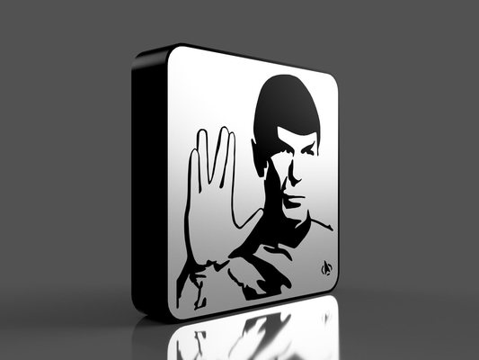 star trek spock lightbox by scubafan hobby & diy electronics led box light art fleet 3d print model - Mito3D