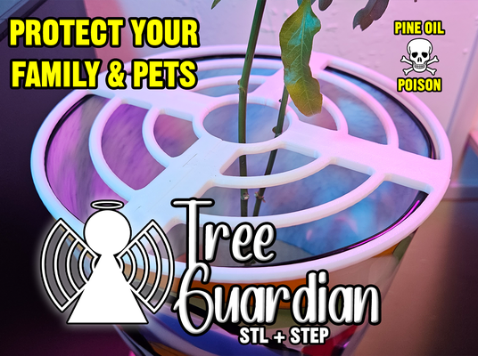árvore guardião natal envasado plantar protetor by real casa festividades animais estimação gato cão bebê pinho óleos proteger 3d print model - Mito3D