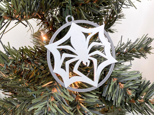 jack skellington spider snowflake ornament by penolopybulnick household festivities silhouette tinkercad christmas christmasornament jackskellington nightmarebeforechristmas 3d print model - Mito3D