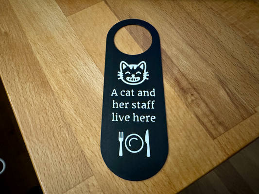 puerta percha gato personal vivo by neonegro arte señales logos gatos signosylogos 3d print model - Mito3D