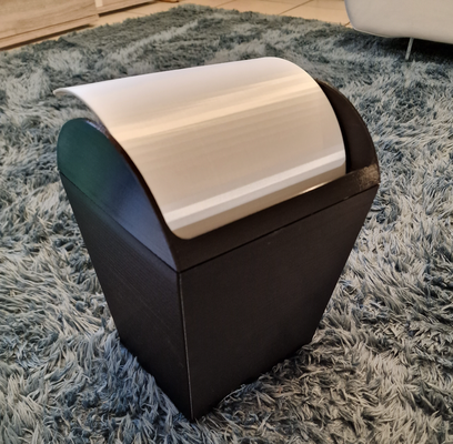 scrivania spazzatura può by tiago bgpereira domestico ufficio accessori bidone organizzatore 3d print model - Mito3D